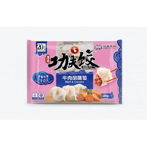 功夫牛肉胡萝卜水饺400g