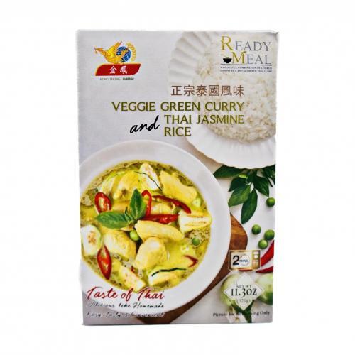 金凤即食素菜绿咖喱饭(微波炉)320g