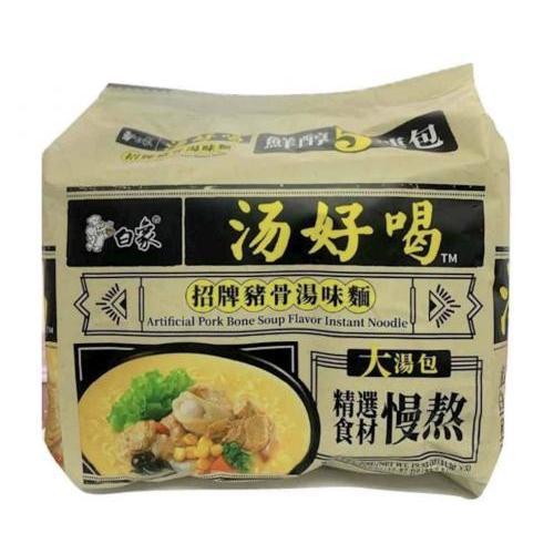 白象汤好喝-猪骨味汤面5连包