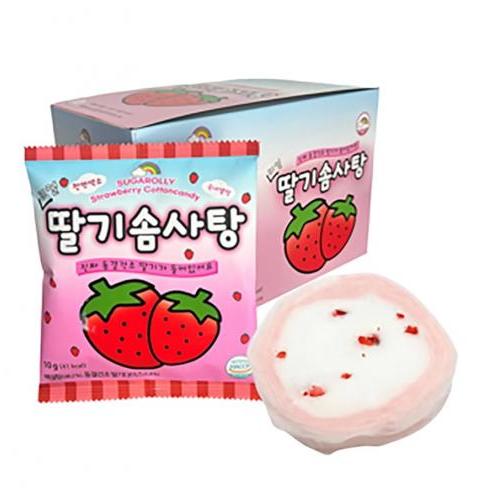韩国Sugarolly草莓棉花糖10g