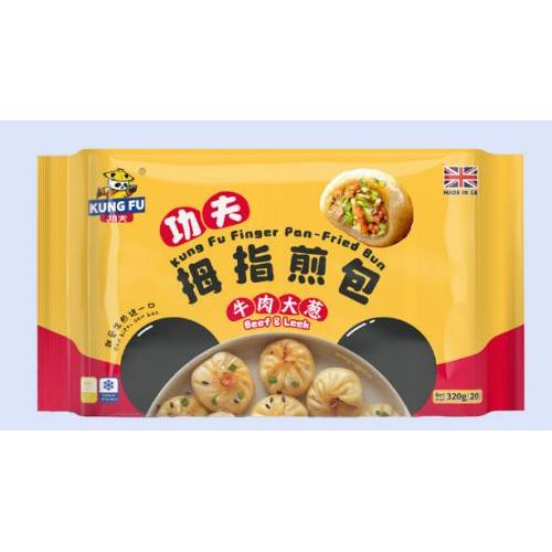 功夫牛肉大葱水煎包350g