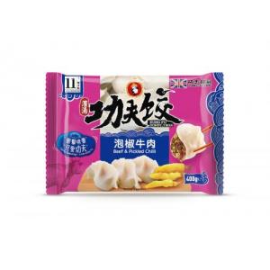 功夫泡椒牛肉水饺 400g