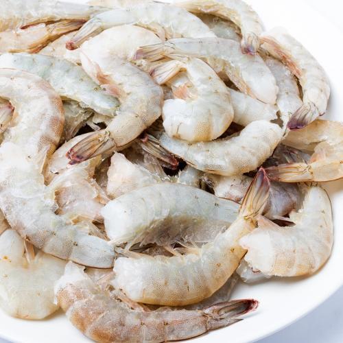 急冻无头带壳大虾1kg