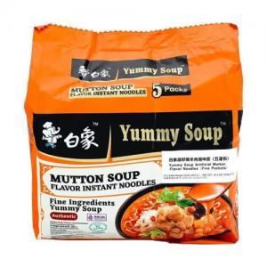 白象汤好喝-羊肉汤面5连包