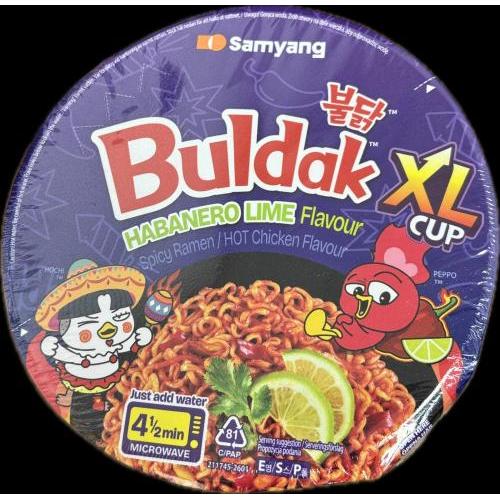 三养辣鸡哈瓦那辣椒青柠加大碗杯面135g