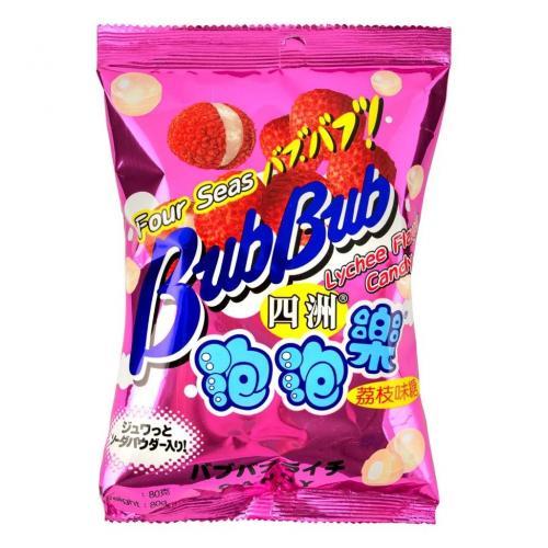 四洲泡泡荔枝味糖80g