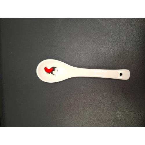 鸡公陶瓷汤匙17cm