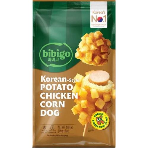Bibigo韩式土豆鸡肉玉米热狗200g