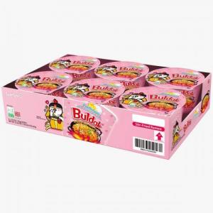 三养辣鸡奶油加大碗杯面6x125g