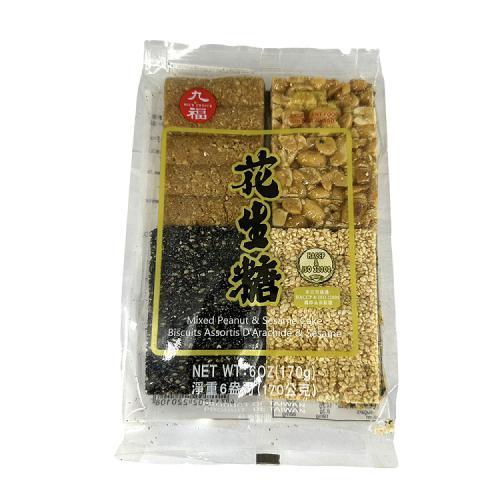 九福混合花生芝麻糖 170g